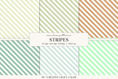 Pastel Diagonal Stripes Seamless Patterns, Digital Paper Product Image 1