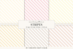 Pastel Diagonal Stripes Seamless Patterns, Digital Paper Product Image 1