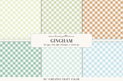 Pastel Plaid Gingham Seamless Patterns, Digital Papers Product Image 1