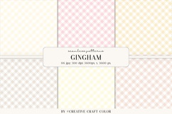 Pastel Plaid Gingham Seamless Patterns, Digital Papers Product Image 1