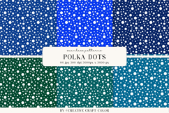 Summer Polka Dots Seamless Patterns, Digital Paper Product Image 1