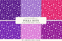 Summer Polka Dots Seamless Patterns, Digital Paper Product Image 1