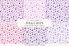 Summer Polka Dots Seamless Patterns, Digital Paper Product Image 1