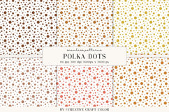 Summer Polka Dots Seamless Patterns, Digital Paper Product Image 1