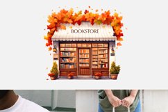 Cozy Autumn Bookstore PNG Sublimation Product Image 10
