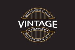 retro luxury victorian vintage logo with ornamental. Product Image 1