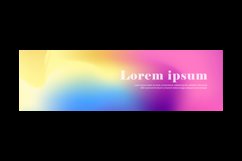 Vivid blurred colorful horizontal banner &amp; cover background Product Image 2