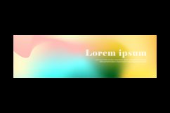 Vivid blurred colorful horizontal banner &amp; cover background Product Image 2