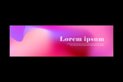 Vivid blurred colorful horizontal banner and cover banner Product Image 2
