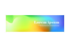 Vivid blurred colorful horizontal banner and cover banner Product Image 1