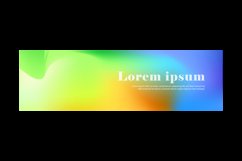 Vivid blurred colorful horizontal banner and cover banner Product Image 2