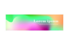 Vivid blurred colorful horizontal banner and cover design Product Image 1