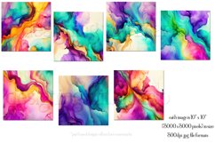 Vivid Gradient Alcohol Ink Wind Spinners Sublimation Designs Product Image 2
