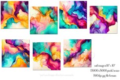 Vivid Gradient Alcohol Ink Wind Spinners Sublimation Designs Product Image 2