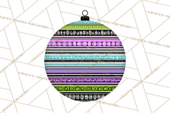 Neon Christmas Ornaments Clipart, Vivid Holiday Decor Png Product Image 5
