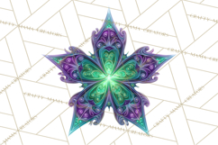 Neon Christmas Ornaments Clipart, Vivid Holiday Decor Png Product Image 3