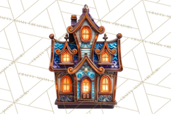 Neon Christmas Ornaments Clipart, Vivid Holiday Decor Png Product Image 3