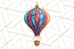 Neon Christmas Ornaments Clipart, Vivid Holiday Decor Png Product Image 3