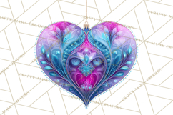Neon Christmas Ornaments Clipart, Vivid Holiday Decor Png Product Image 4