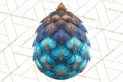 Neon Christmas Ornaments Clipart, Vivid Holiday Decor Png Product Image 3