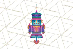 Neon Christmas Ornaments Clipart, Vivid Holiday Decor Png Product Image 3