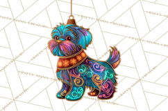 Neon Christmas Ornaments Clipart, Vivid Holiday Decor Png Product Image 3