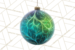 Neon Christmas Ornaments Clipart, Vivid Holiday Decor Png Product Image 4