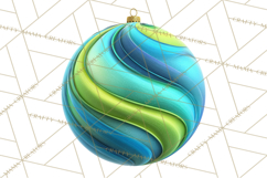 Neon Christmas Ornaments Clipart, Vivid Holiday Decor Png Product Image 4