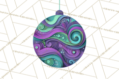 Neon Christmas Ornaments Clipart, Vivid Holiday Decor Png Product Image 5
