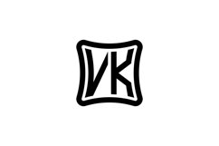 VK Logo design Product Image 1