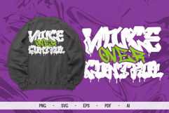 Voice Over Control - Graffiti Drip Style Vector Design Product Image 1