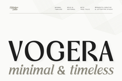 Vogera Minimal Editorial Serif Product Image 1
