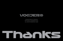Vogjer - Bold Futuristic Font Product Image 14