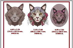 Cat Photostitch Machine Embroidery Vogue Meow Fashion Design Product Image 5