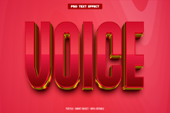 Voice 3D editable text effect Product Image 1
