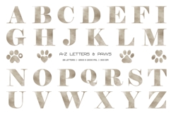 Watercolor alphabet dog breeds clipart ABC dogs set Product Image 5
