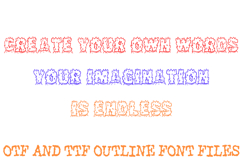 Volcano Fire Doodle Font Flames Lettering ABC Typography OTF Product Image 3