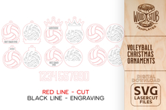 Voleyball Ornament SVG, Christmas Ornaments SVG Product Image 3