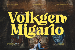 Volkgen Migario - Bold Serif Display Font Product Image 1