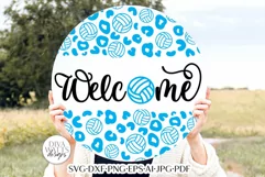 Welcome Volleyball SVG | Sports Door Hanger Design Product Image 2