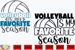 Volleyball Is My Favorite Season SVG | Volleyball SVG |Sport Product Image 2