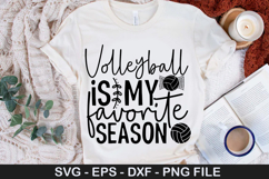 Volleyball is my favorite season - Volleyball SVG Design Product Image 1