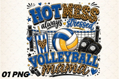Volleyball Mama Hot Mess Always Stressed Product Image 1