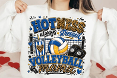 Volleyball Mama Hot Mess Always Stressed Product Image 2