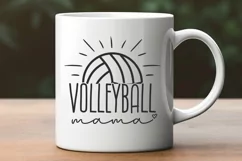 Volleyball Mama SVG | Stylish Volleyball Mom Shirt Design Product Image 3