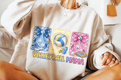 Volleyball Mama PNG, Coquette Bow Volleyball PNG, Sports PNG Product Image 4