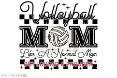 Volleyball Mom SVG Retro Sport Mama SVG T-shirt Design Product Image 2