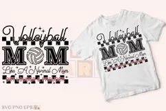 Volleyball Mom SVG Retro Sport Mama SVG T-shirt Design Product Image 1