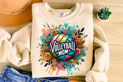 Volleyball Mom PNG, Volleyball PNG Sublimation, Game Day PNG Product Image 3