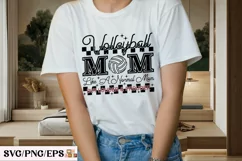 Volleyball Mom SVG Retro Sport Mama SVG T-shirt Design Product Image 3